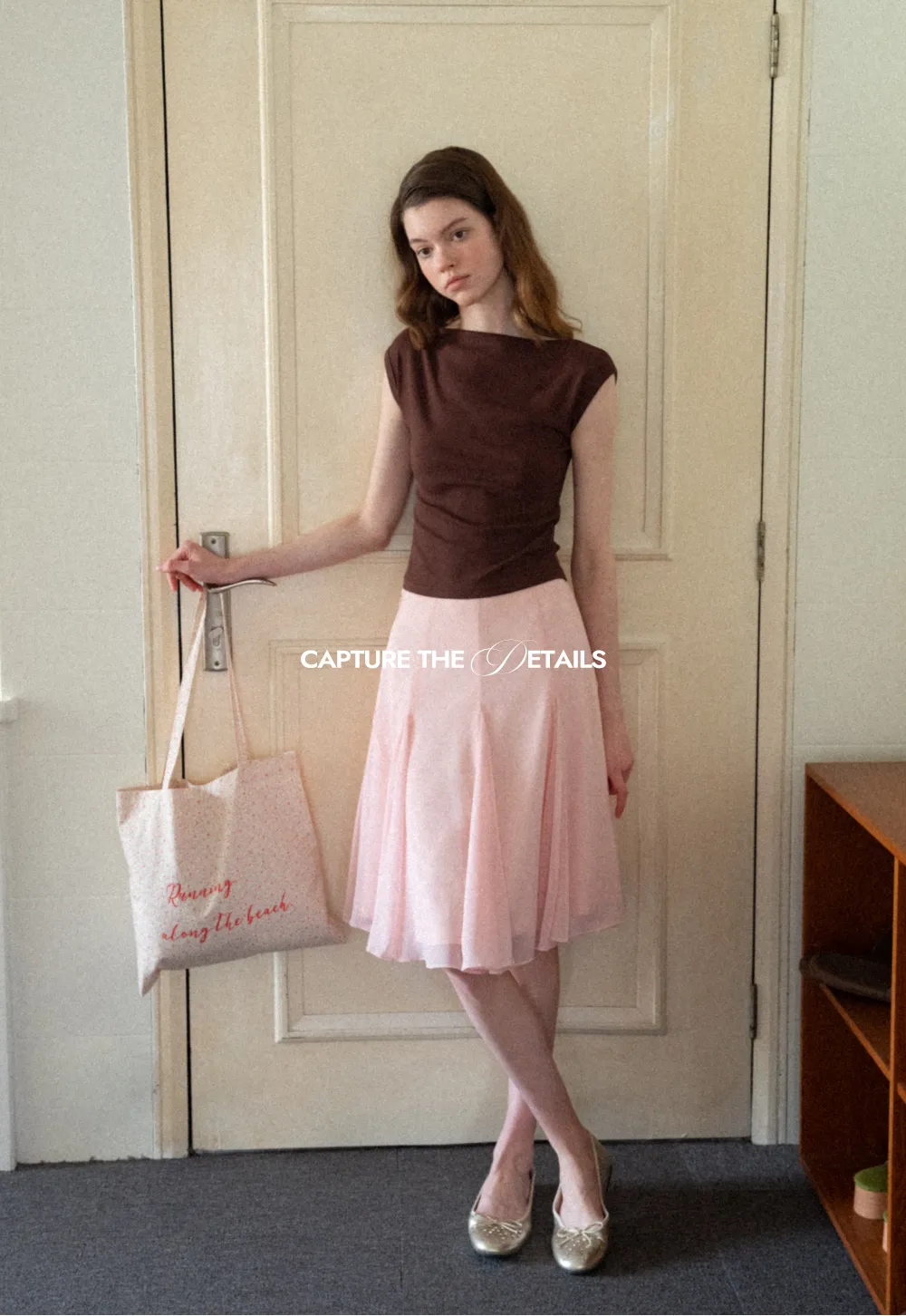 Flowy Pleated Midi Skirt