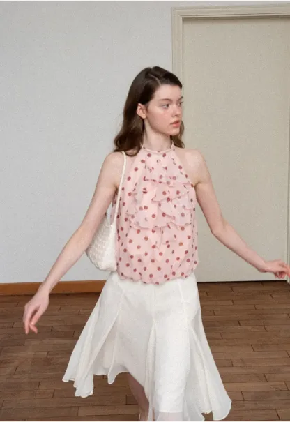 Flowy Pleated Midi Skirt