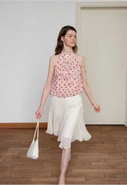 Flowy Pleated Midi Skirt