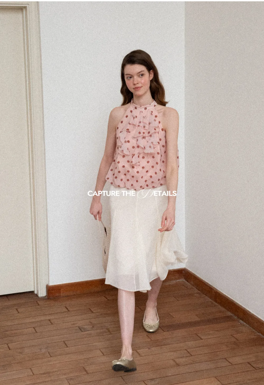 Flowy Pleated Midi Skirt