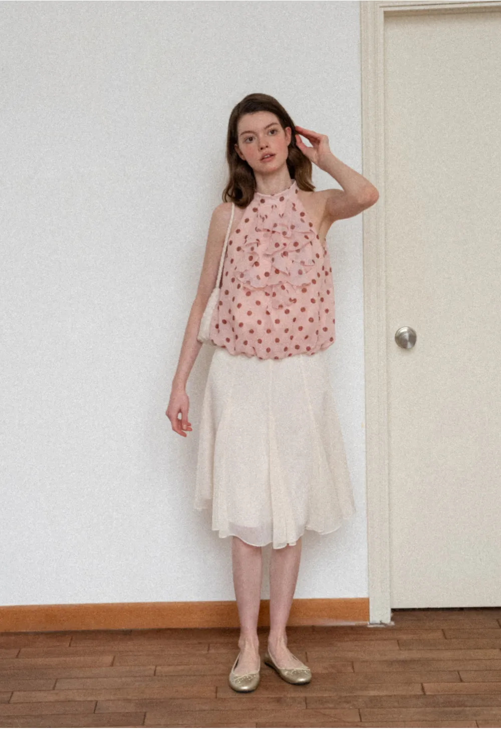 Flowy Pleated Midi Skirt