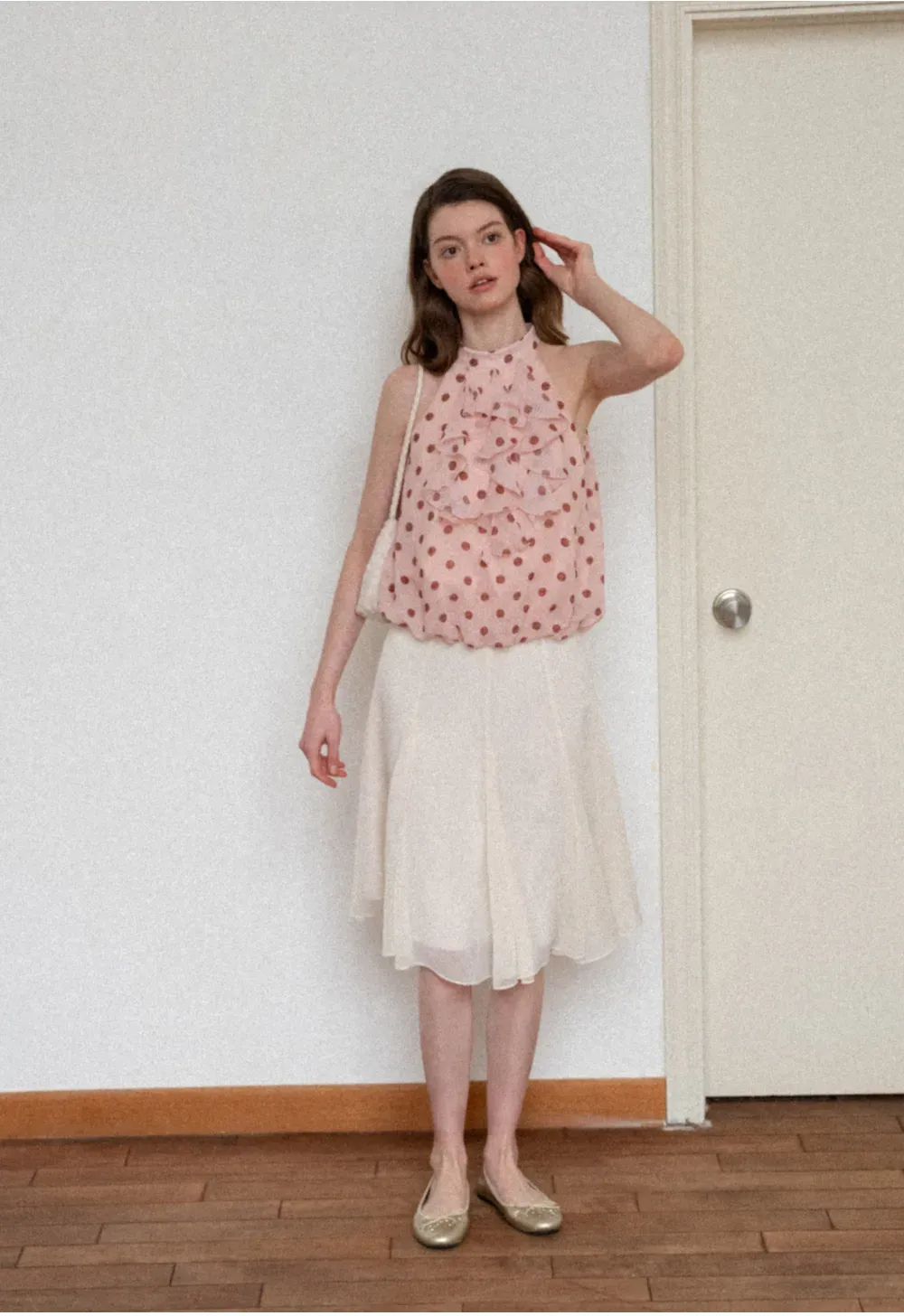 Flowy Pleated Midi Skirt