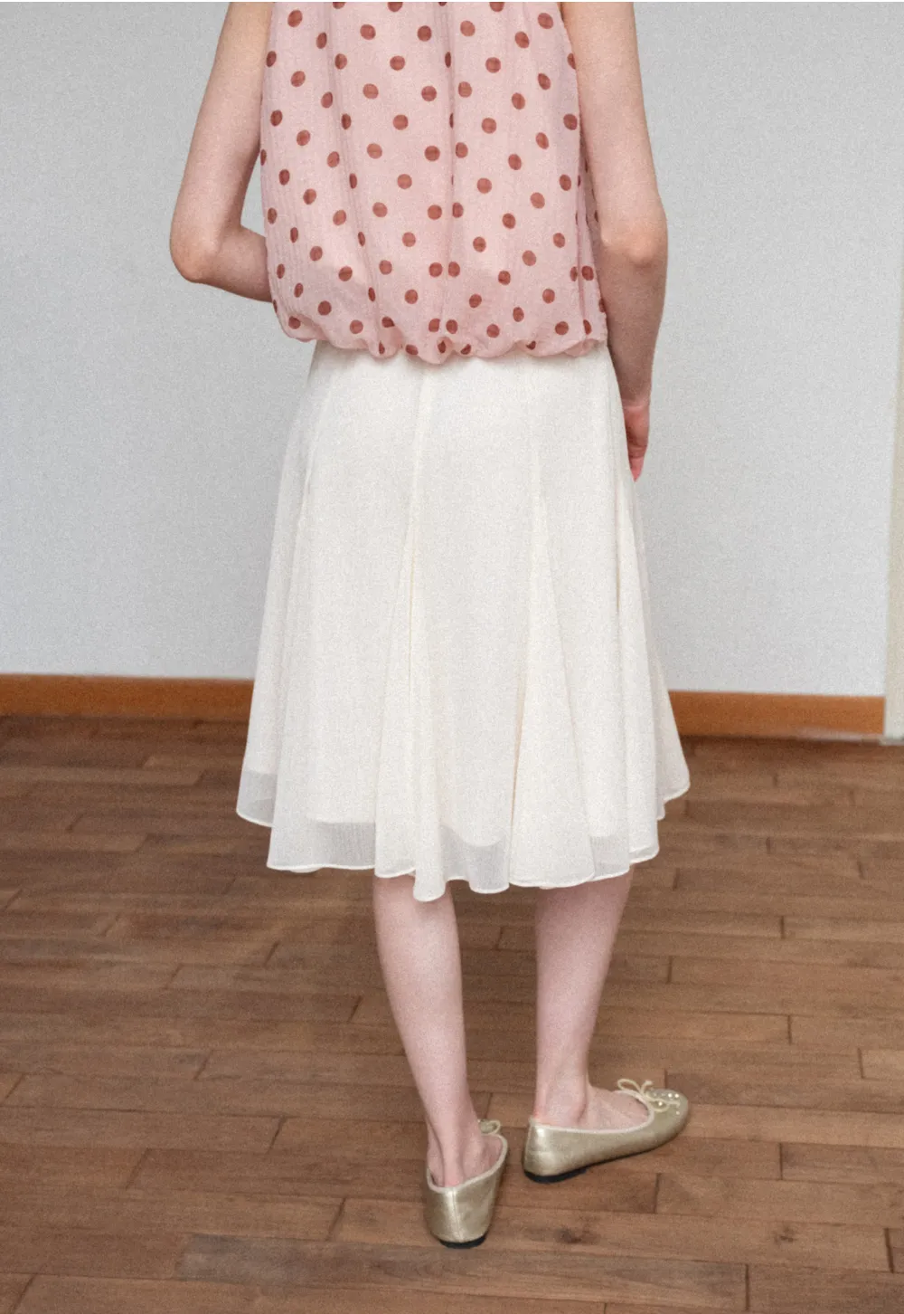 Flowy Pleated Midi Skirt