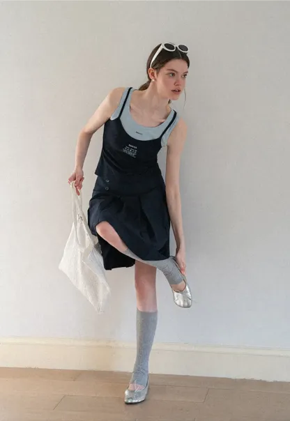 Asymmetric Pleated Wrap Skirt