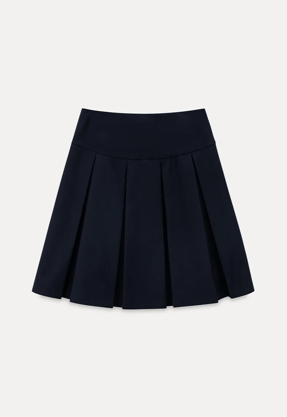 Asymmetric Pleated Wrap Skirt