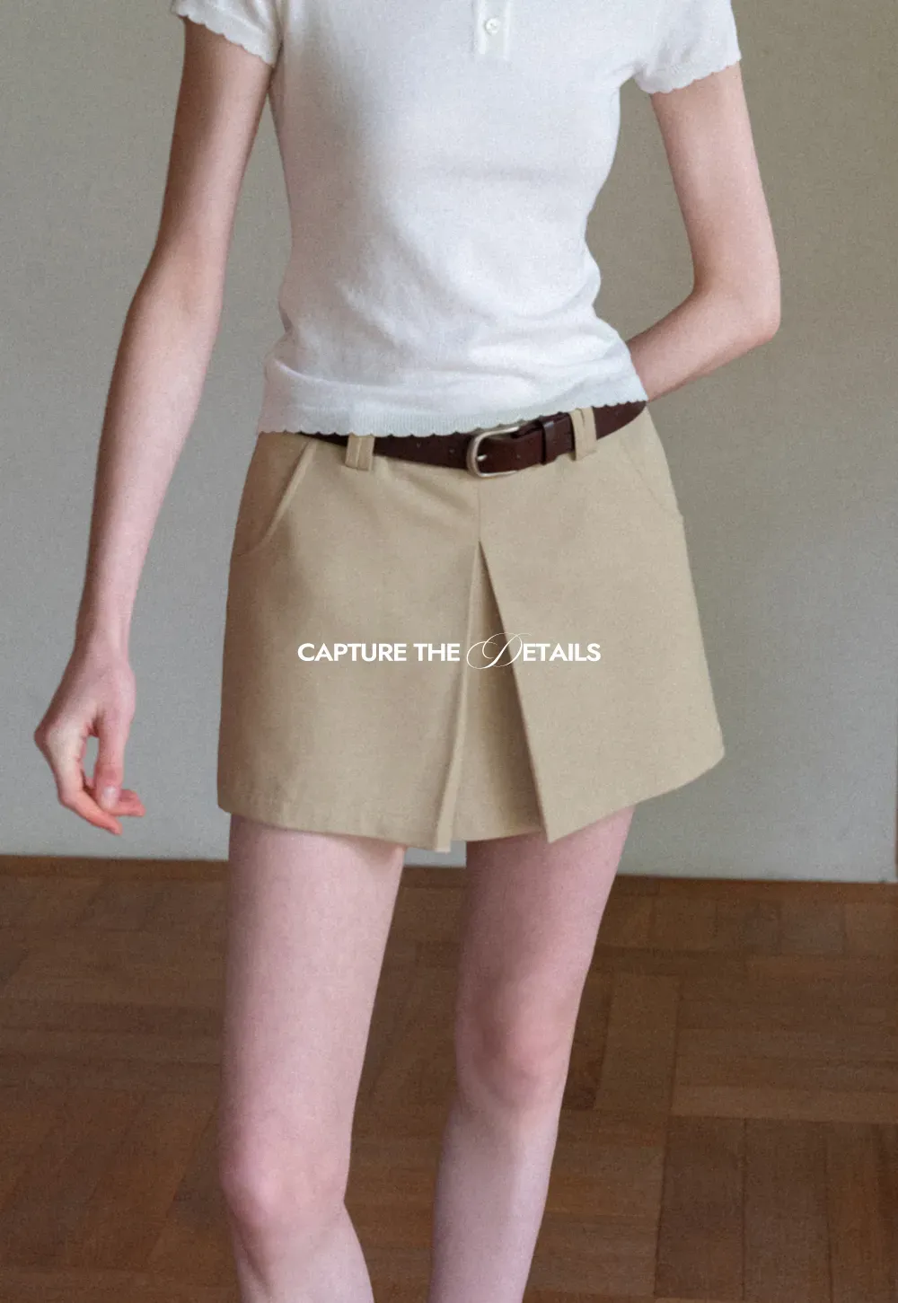 Pleated High Waist Skirt