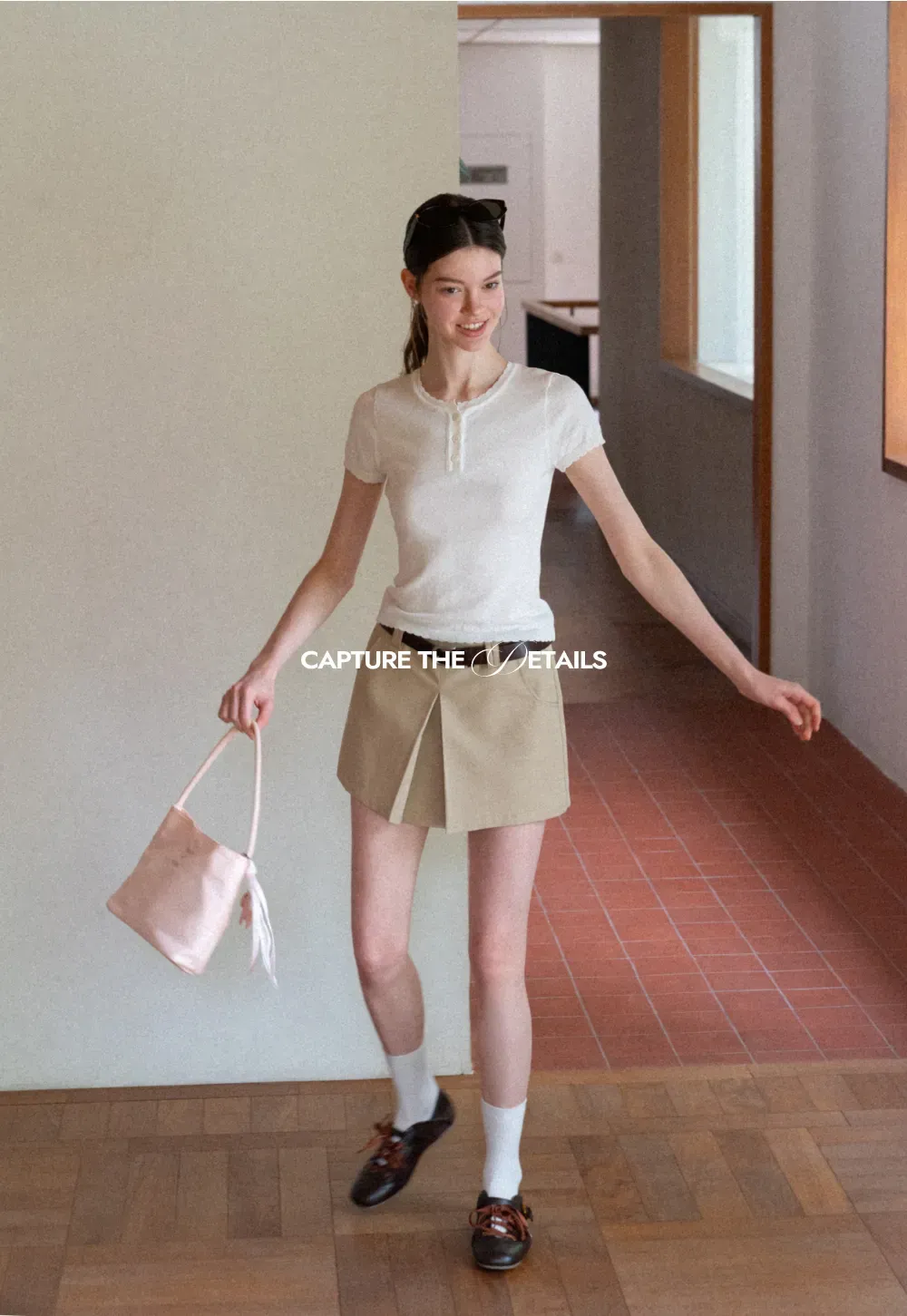 Pleated High Waist Skirt