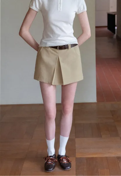 Pleated High Waist Skirt