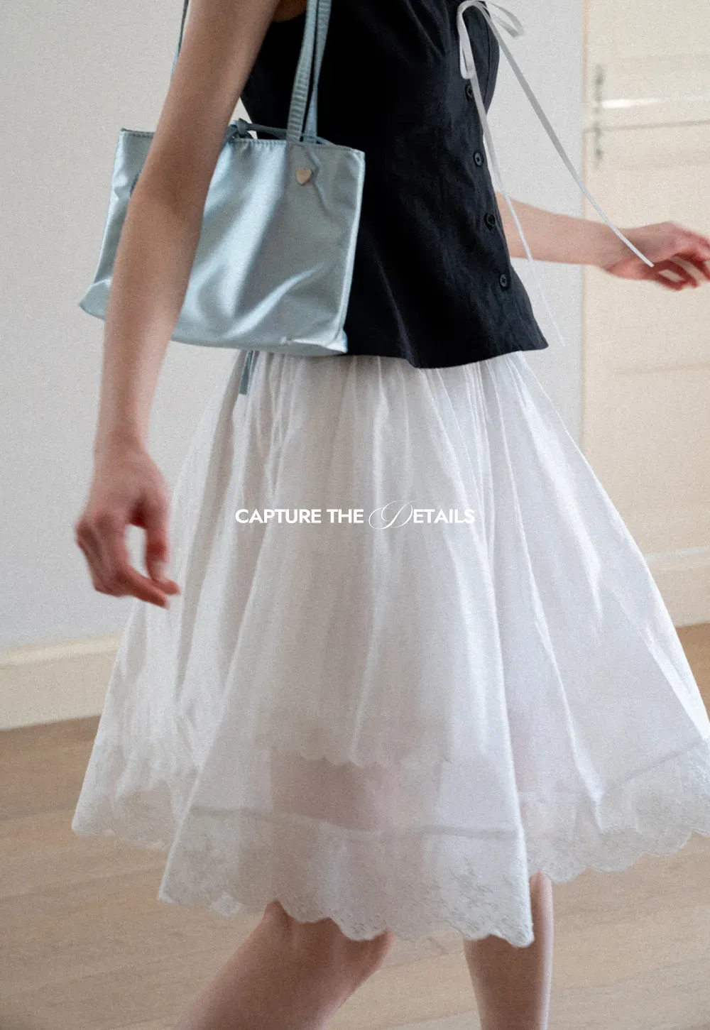 Layered Tulle Skirt with Scalloped Hem
