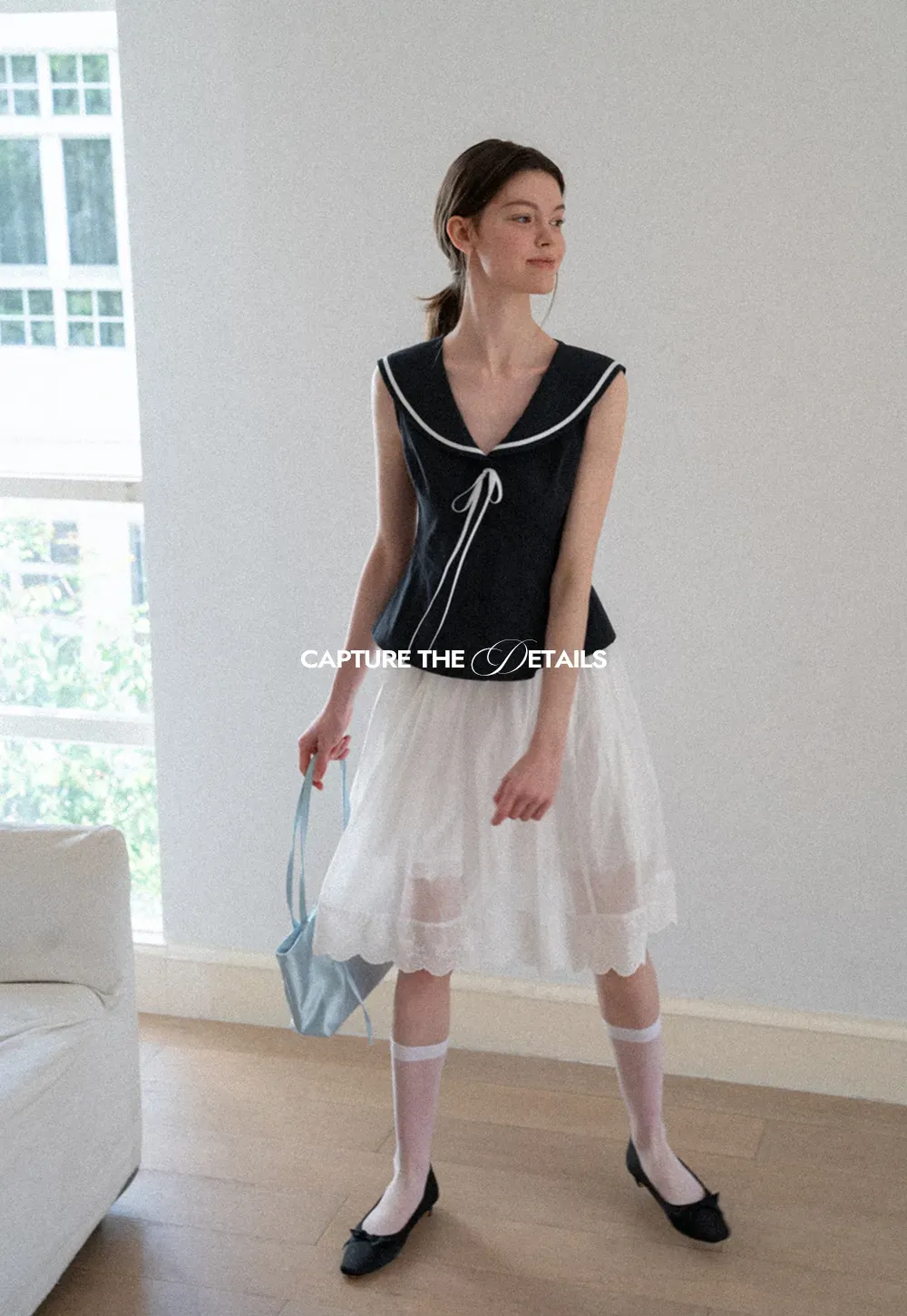 Layered Tulle Skirt with Scalloped Hem