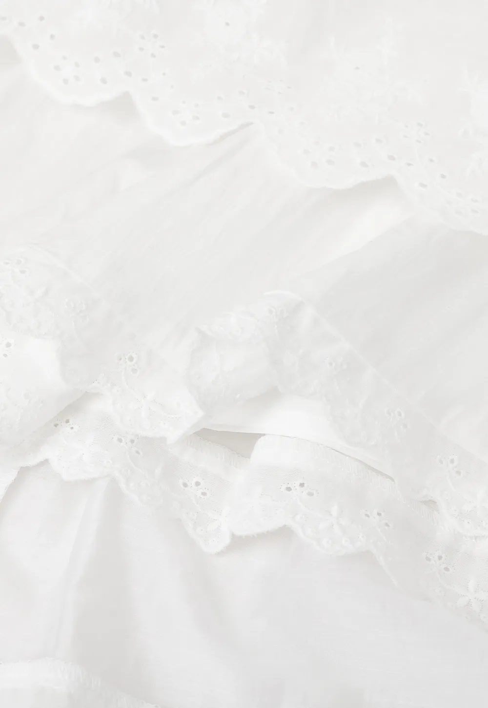 Layered Tulle Skirt with Scalloped Hem