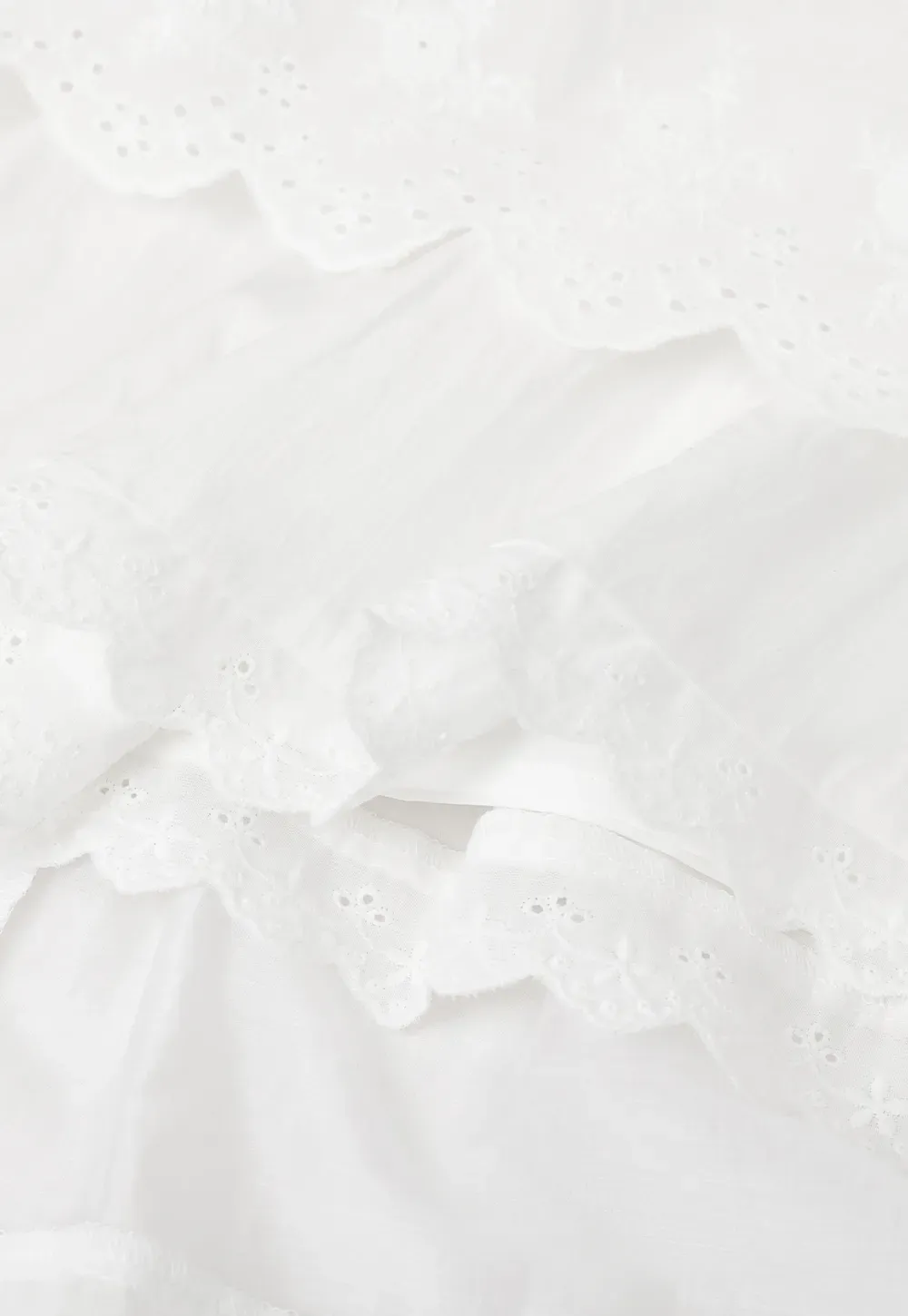 Layered Tulle Skirt with Scalloped Hem