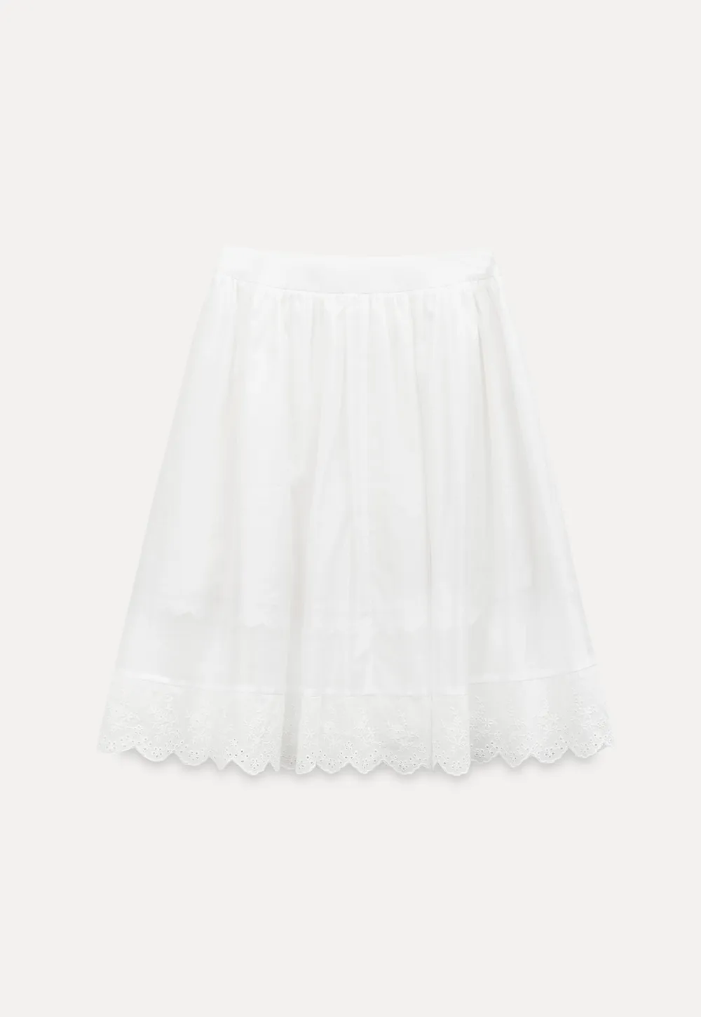 Layered Tulle Skirt with Scalloped Hem