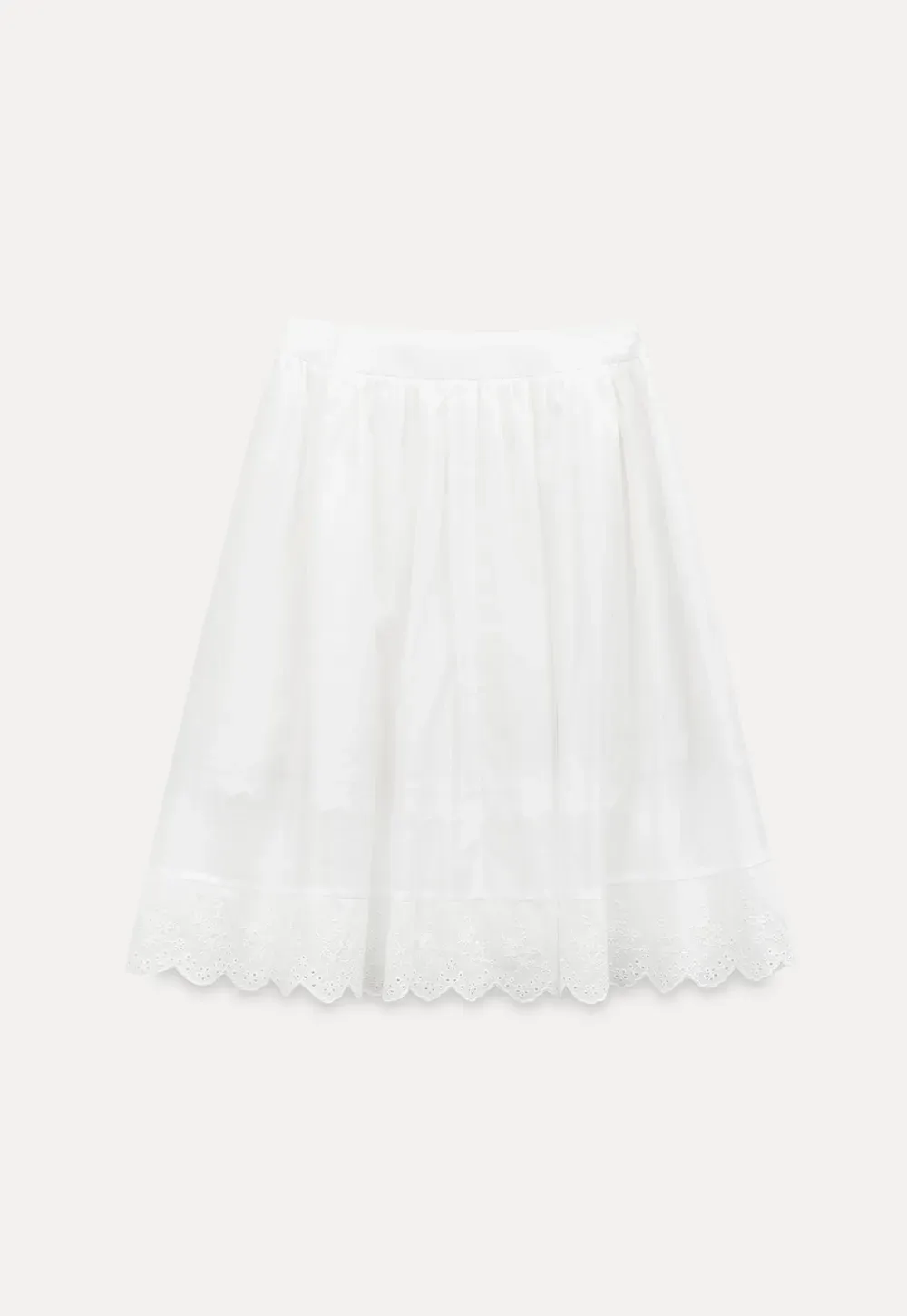 Layered Tulle Skirt with Scalloped Hem