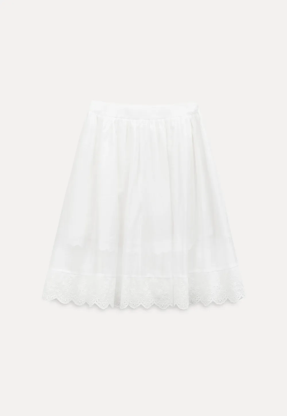 Layered Tulle Skirt with Scalloped Hem