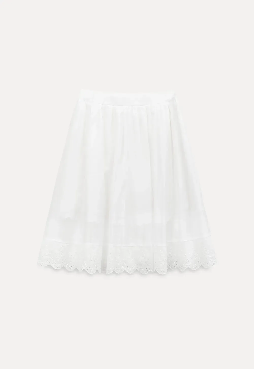 Layered Tulle Skirt with Scalloped Hem