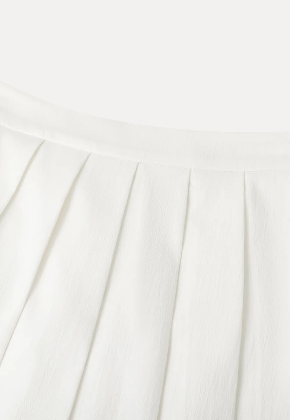 Pleated A Line Midi Skirt