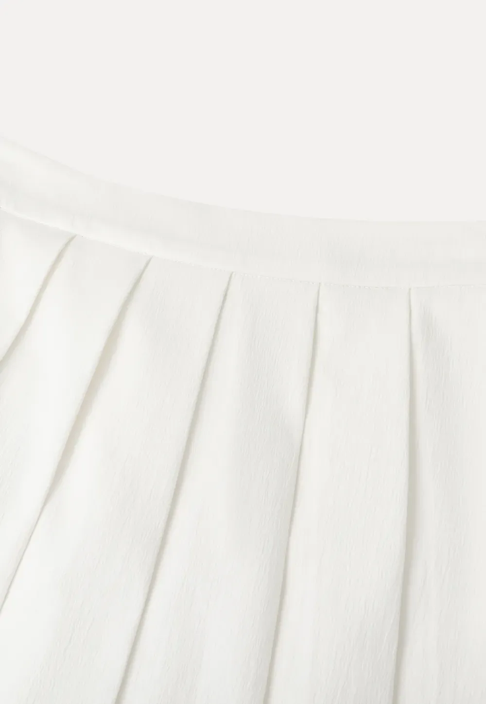 Pleated A Line Midi Skirt