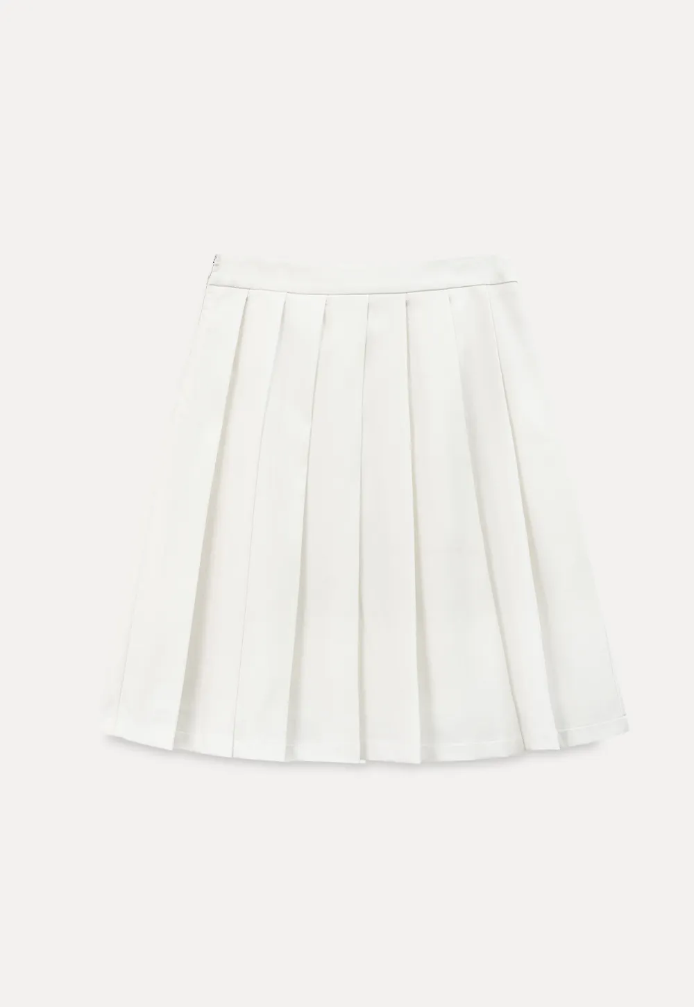 Pleated A Line Midi Skirt
