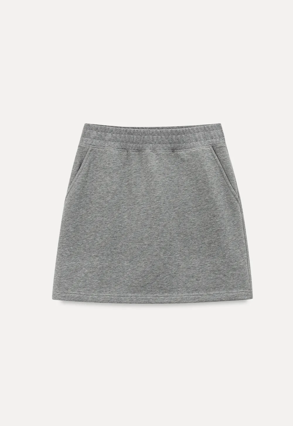 Ribbed Waistband Mini Skirt