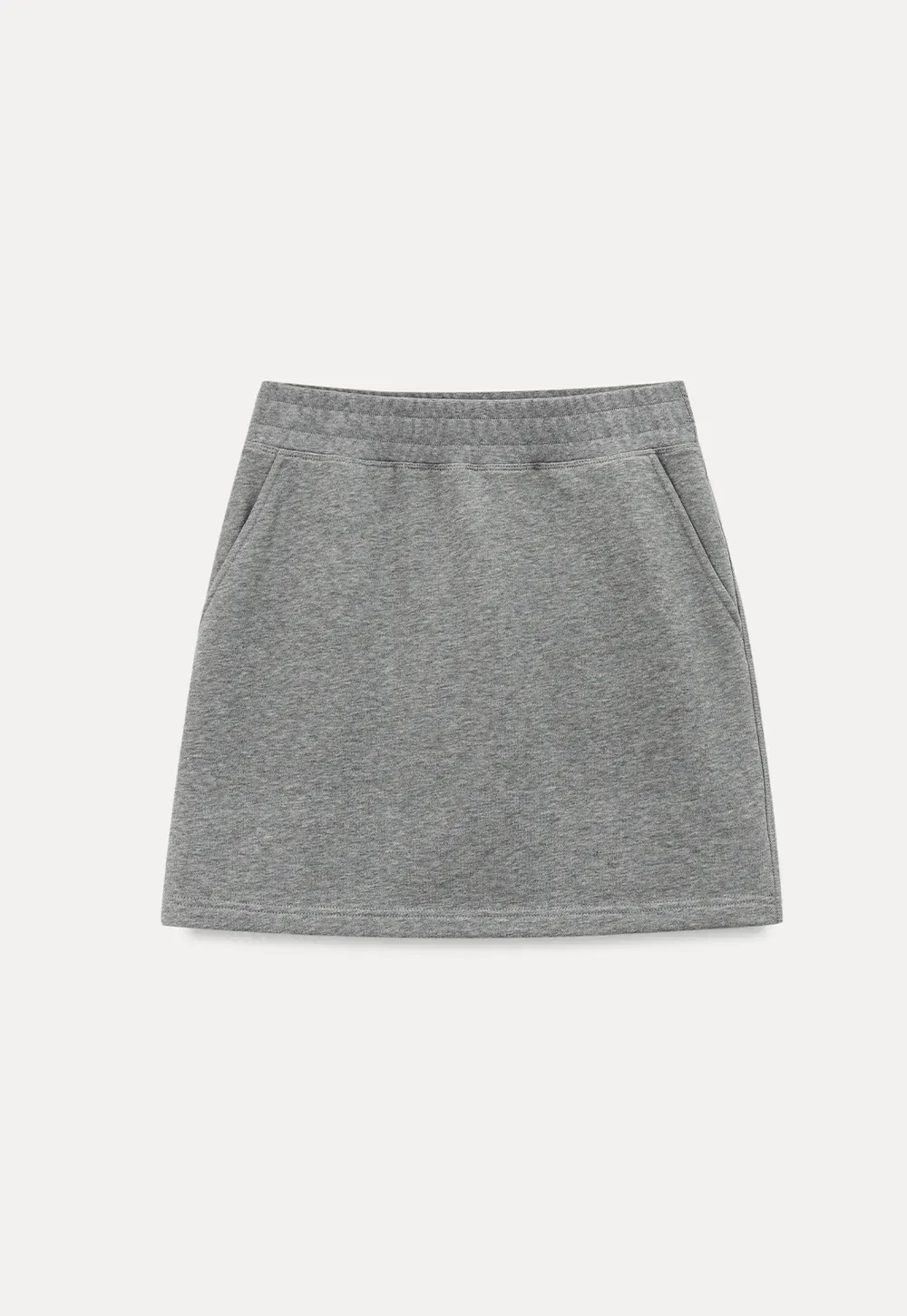 Ribbed Waistband Mini Skirt