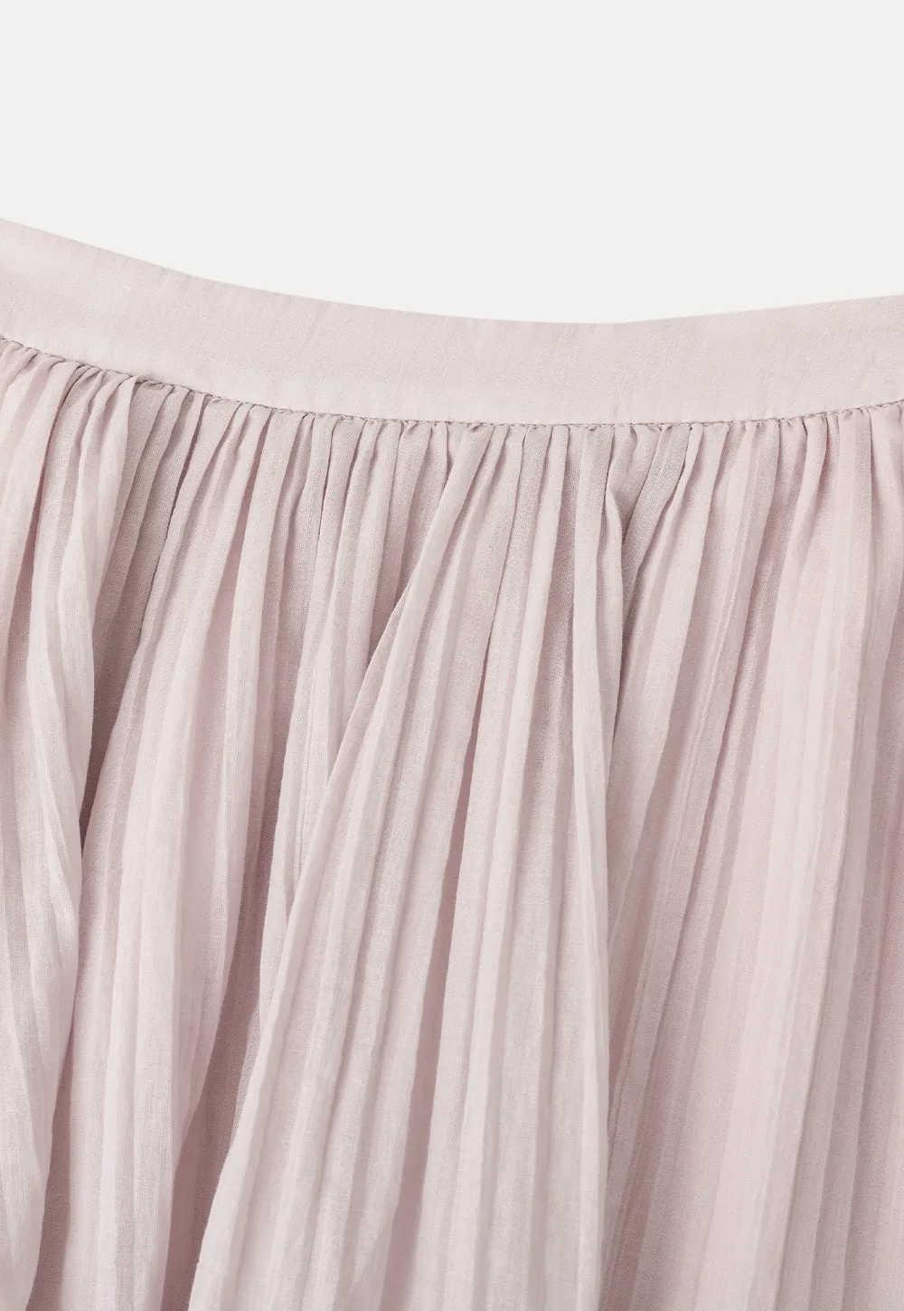Pleated A Line Skirt