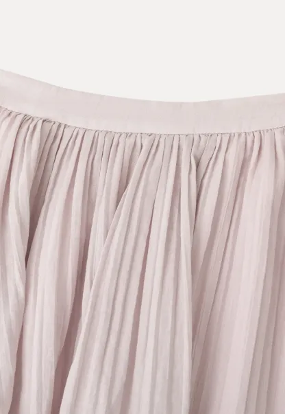 Pleated A Line Skirt