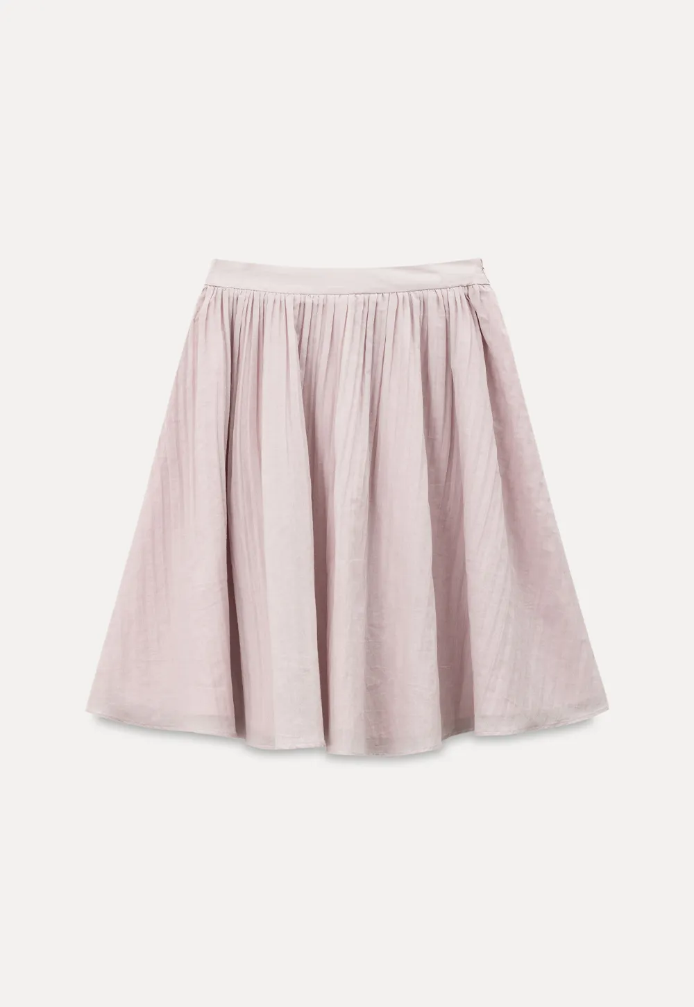 Pleated A Line Skirt