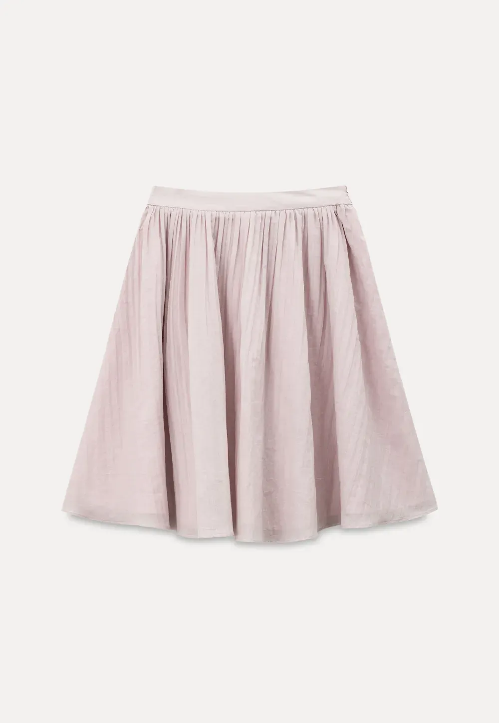 Pleated A Line Skirt