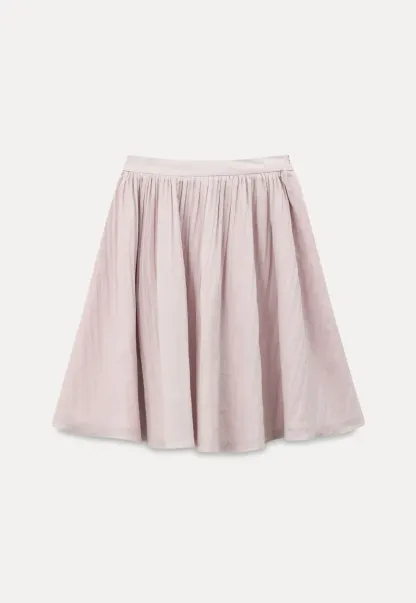 Pleated A Line Skirt