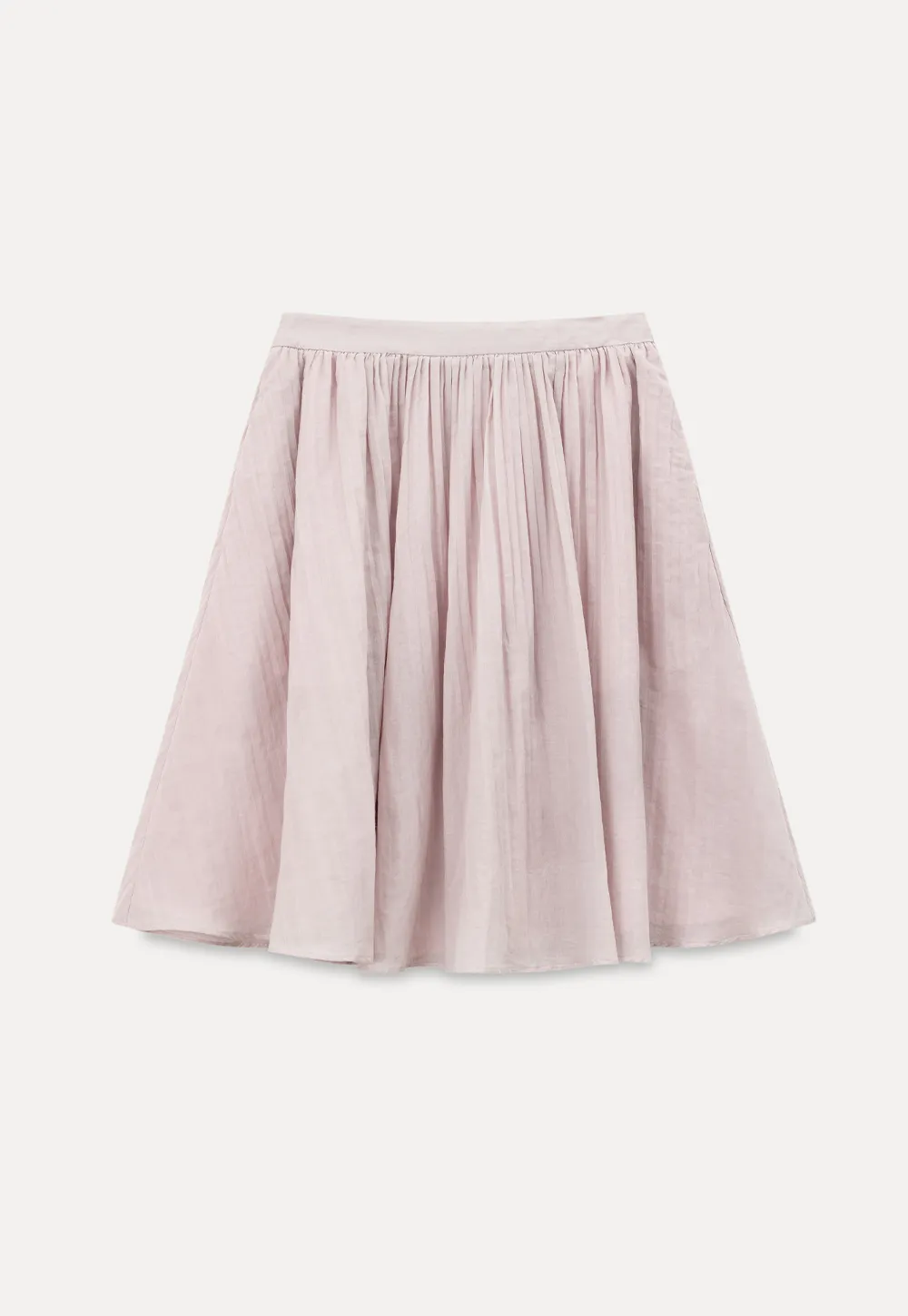Pleated A Line Skirt