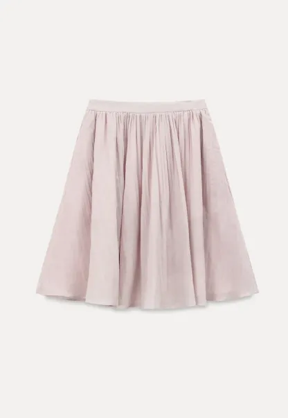 Pleated A Line Skirt