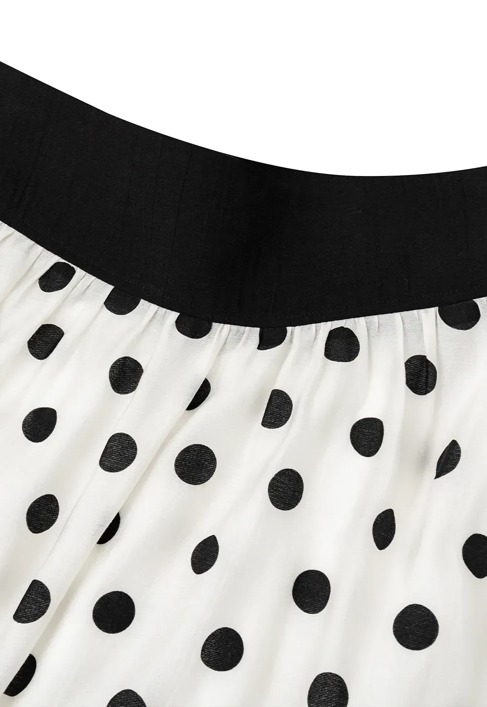 Polka Dot Print A Line Skirt