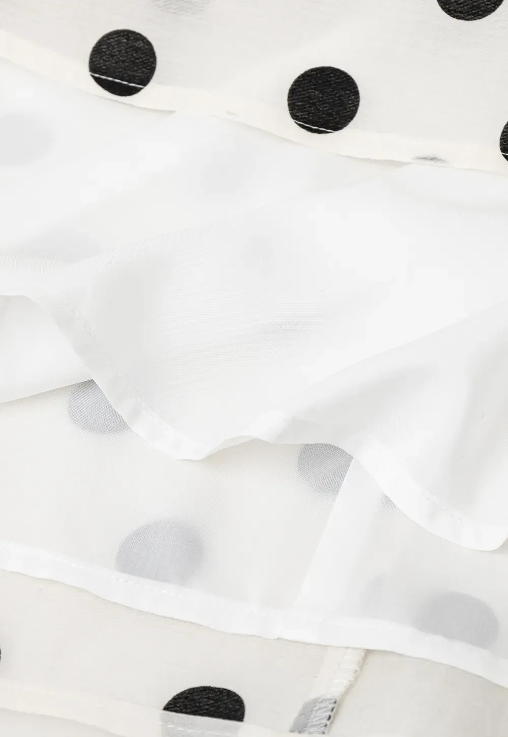 Polka Dot Print A Line Skirt
