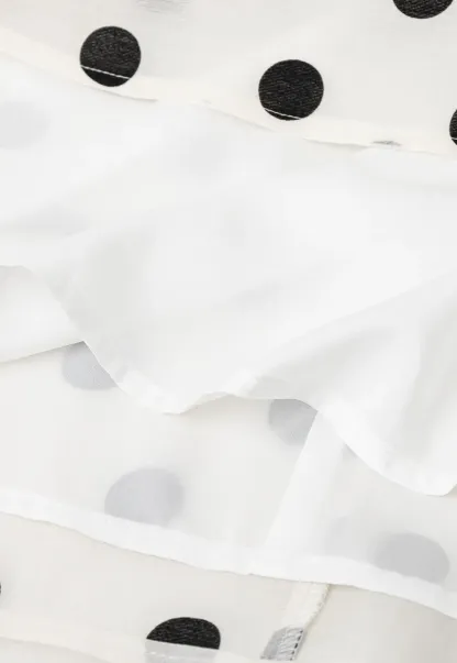 Polka Dot Print A Line Skirt