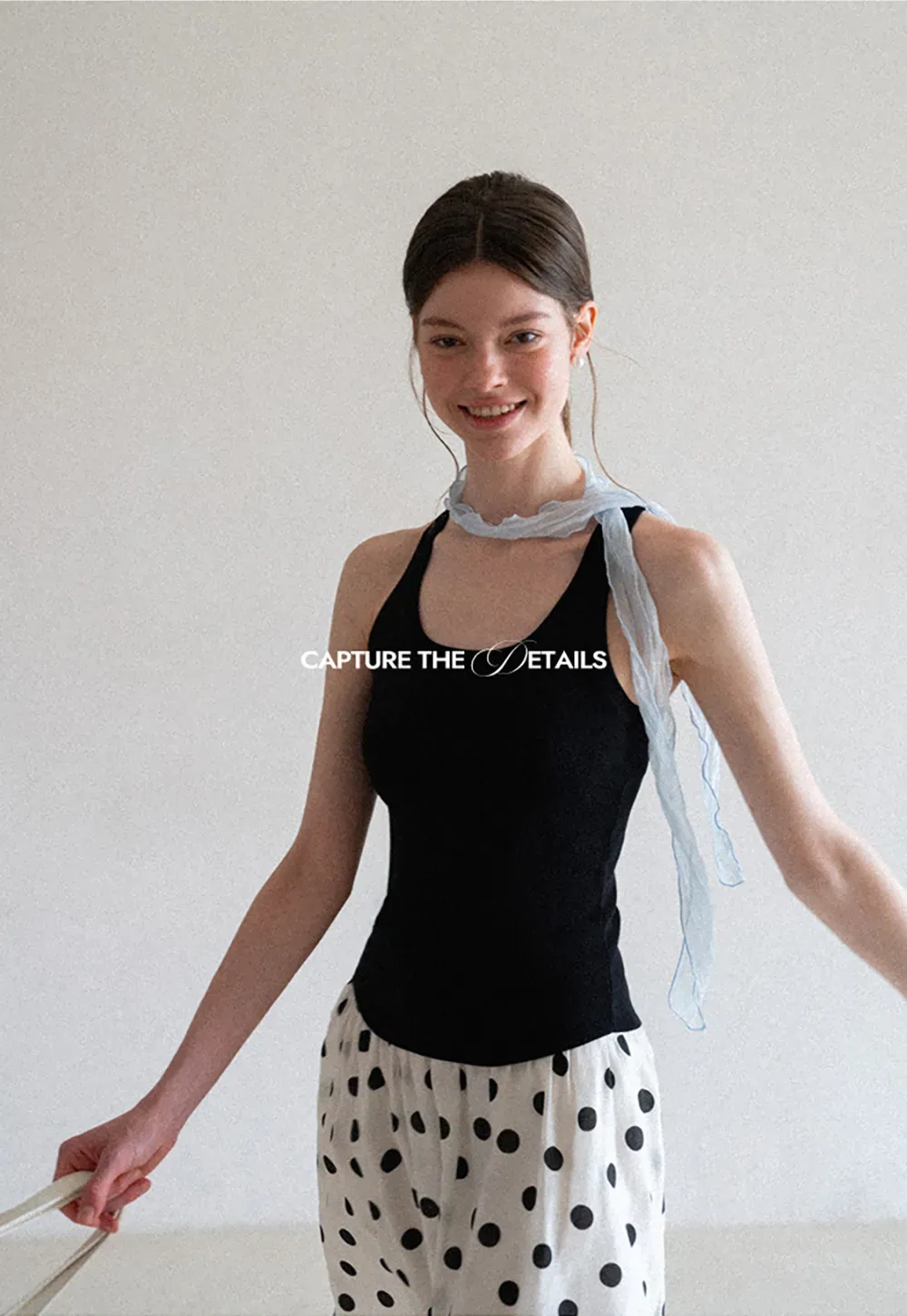Polka Dot Print A Line Skirt