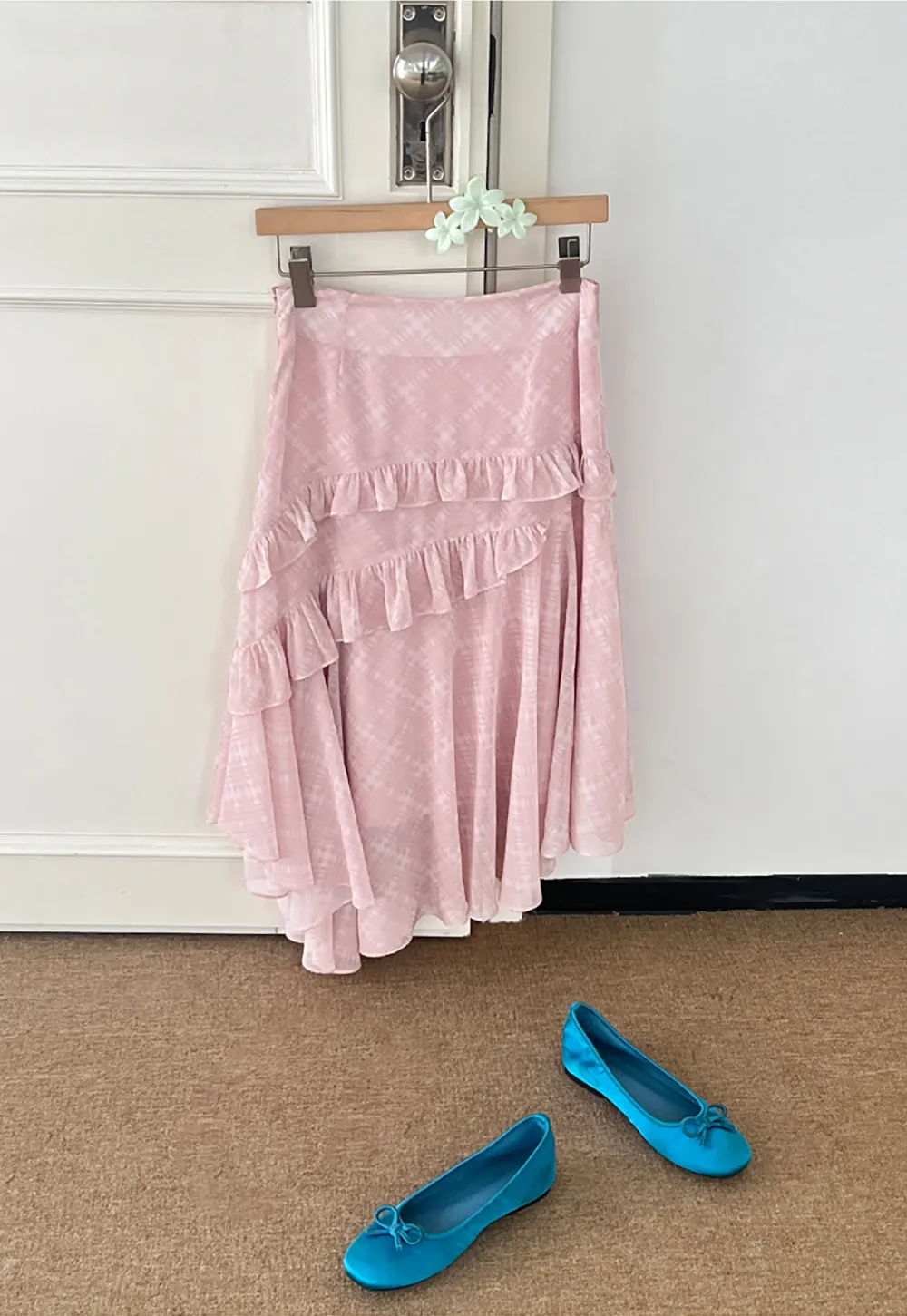Tiered Ruffle Hem Skirt