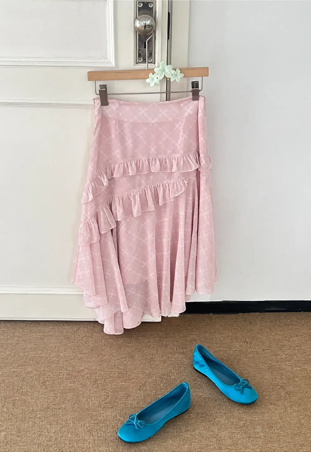 Tiered Ruffle Hem Skirt