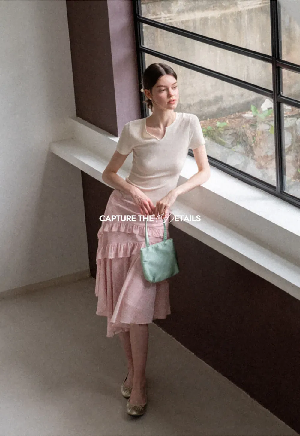 Tiered Ruffle Hem Skirt