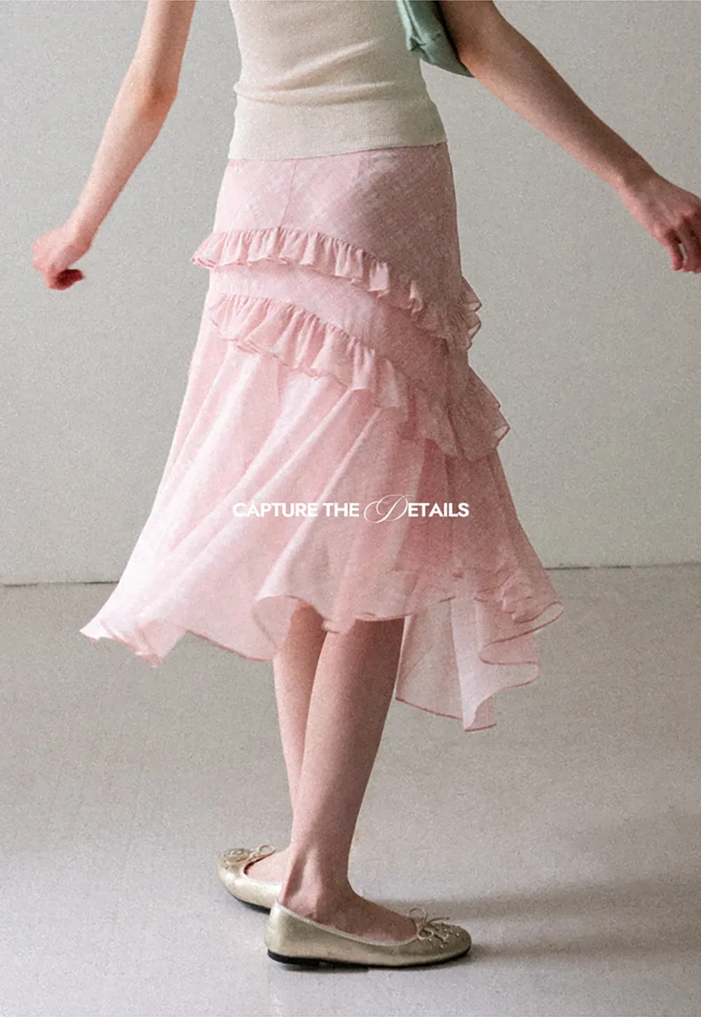 Tiered Ruffle Hem Skirt