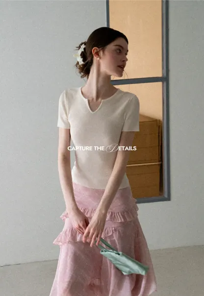 Tiered Ruffle Hem Skirt