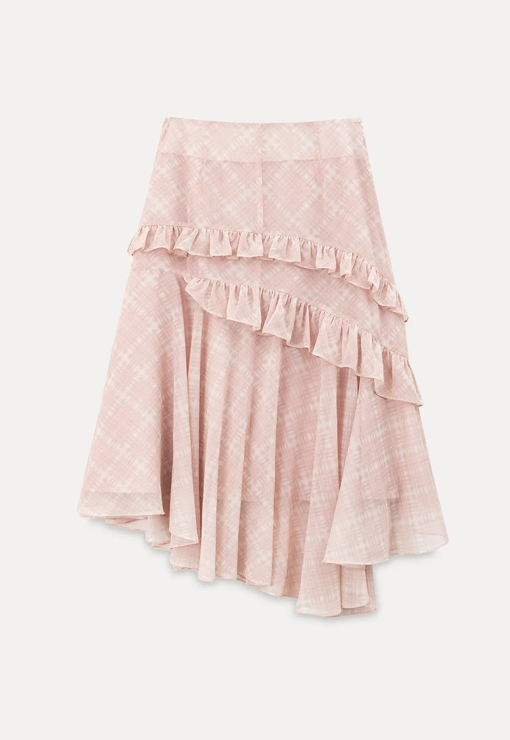 Tiered Ruffle Hem Skirt