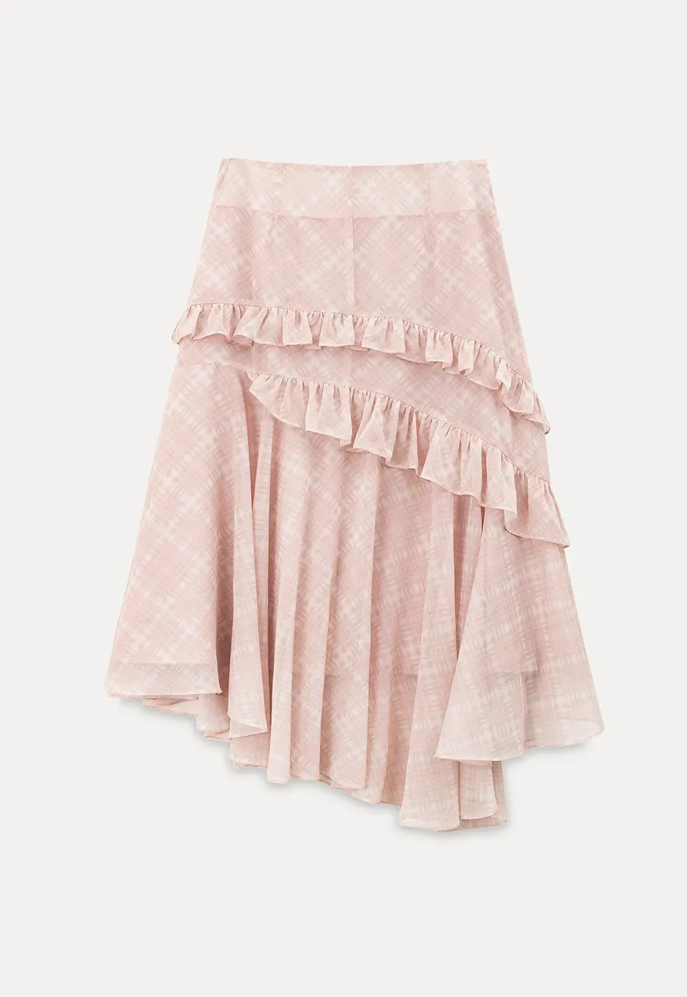 Tiered Ruffle Hem Skirt