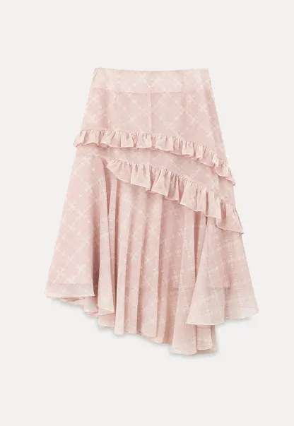 Tiered Ruffle Hem Skirt