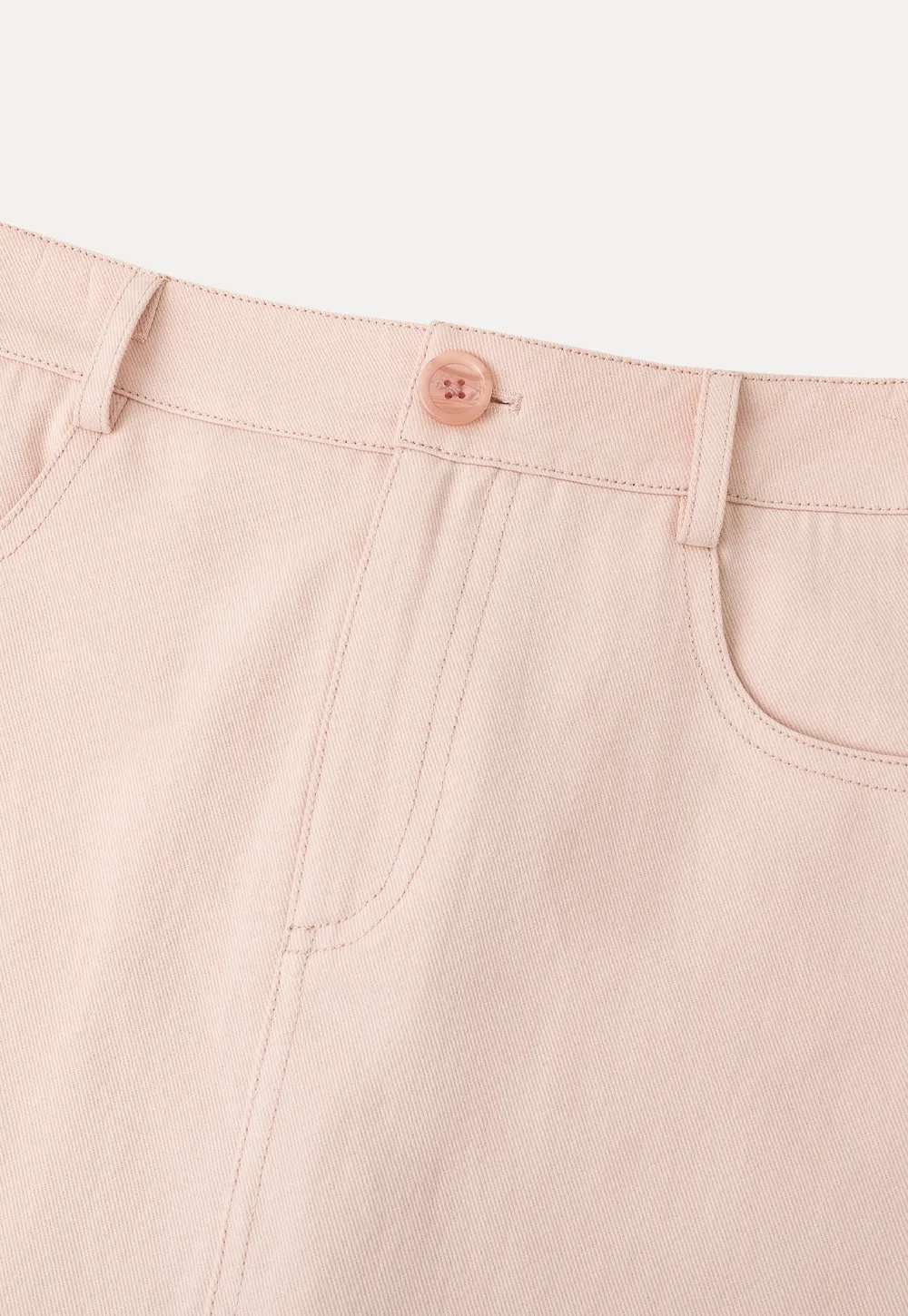 A Line Midi Skirt With Front Seam Detail