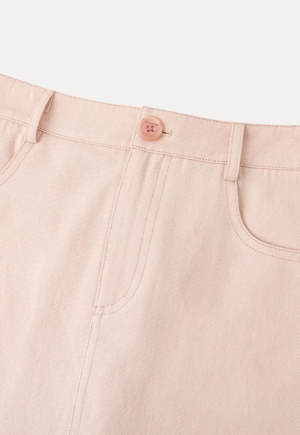 A Line Midi Skirt With Front Seam Detail
