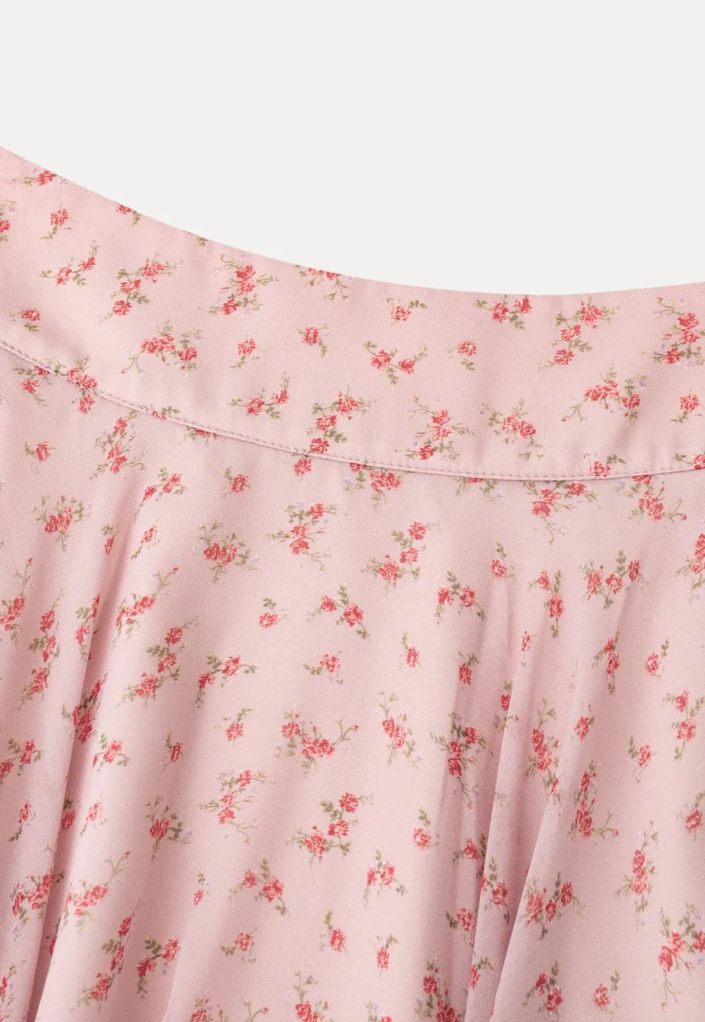 Floral Print Asymmetrical Hem Skirt