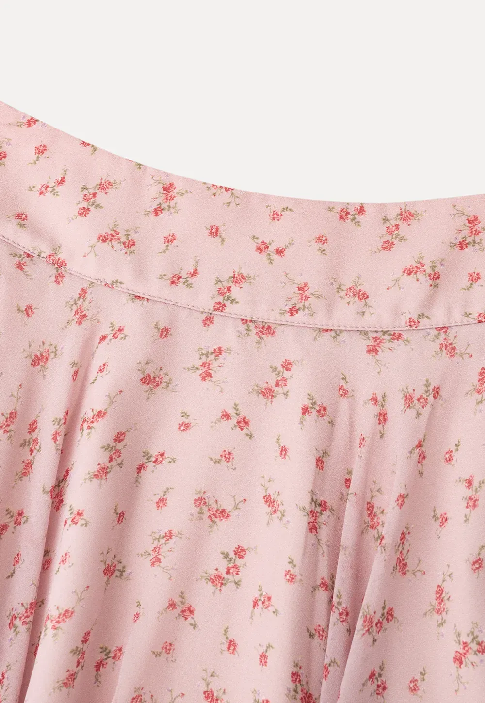 Floral Print Asymmetrical Hem Skirt