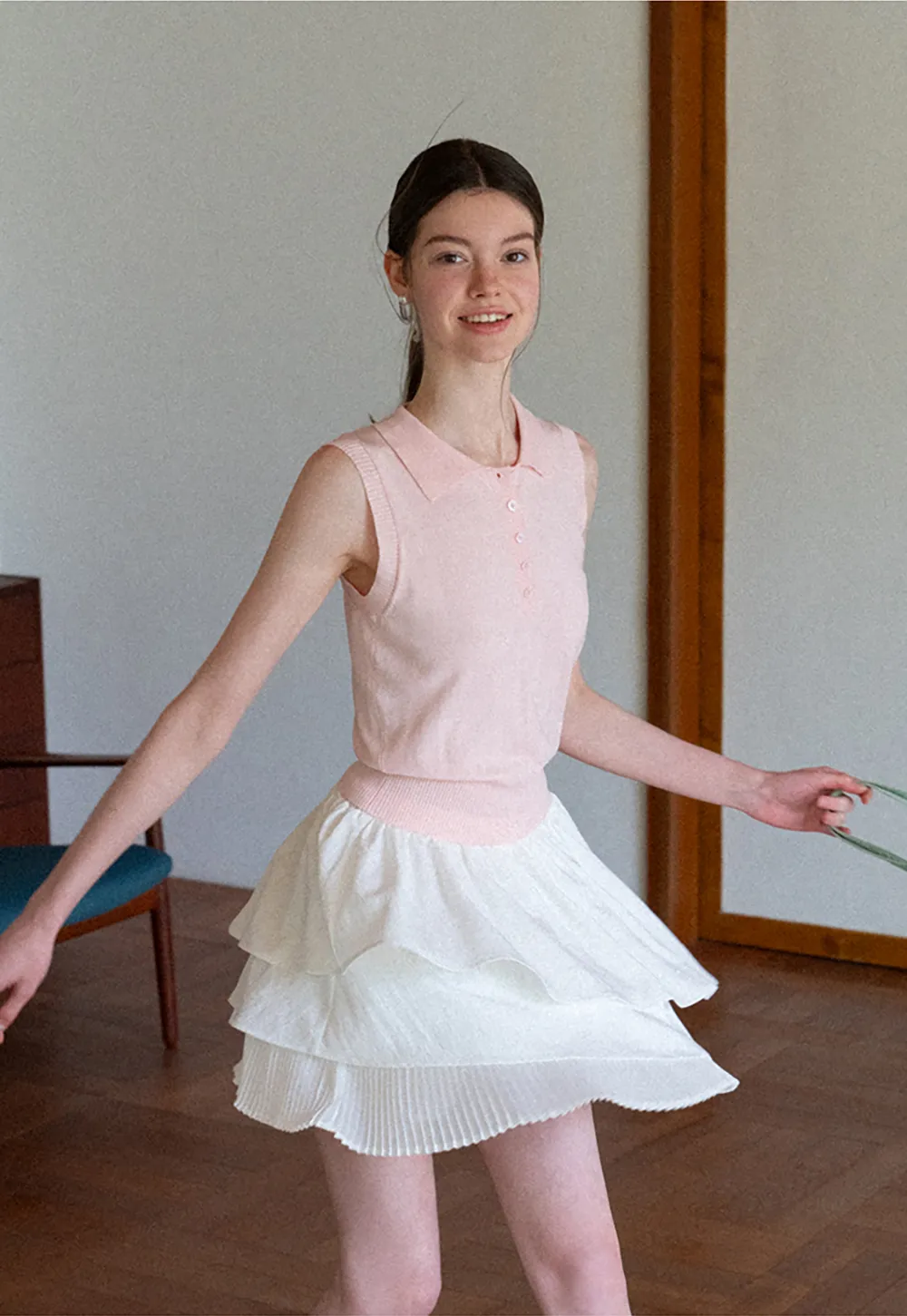 Tiered Ruffle Hem Skirt