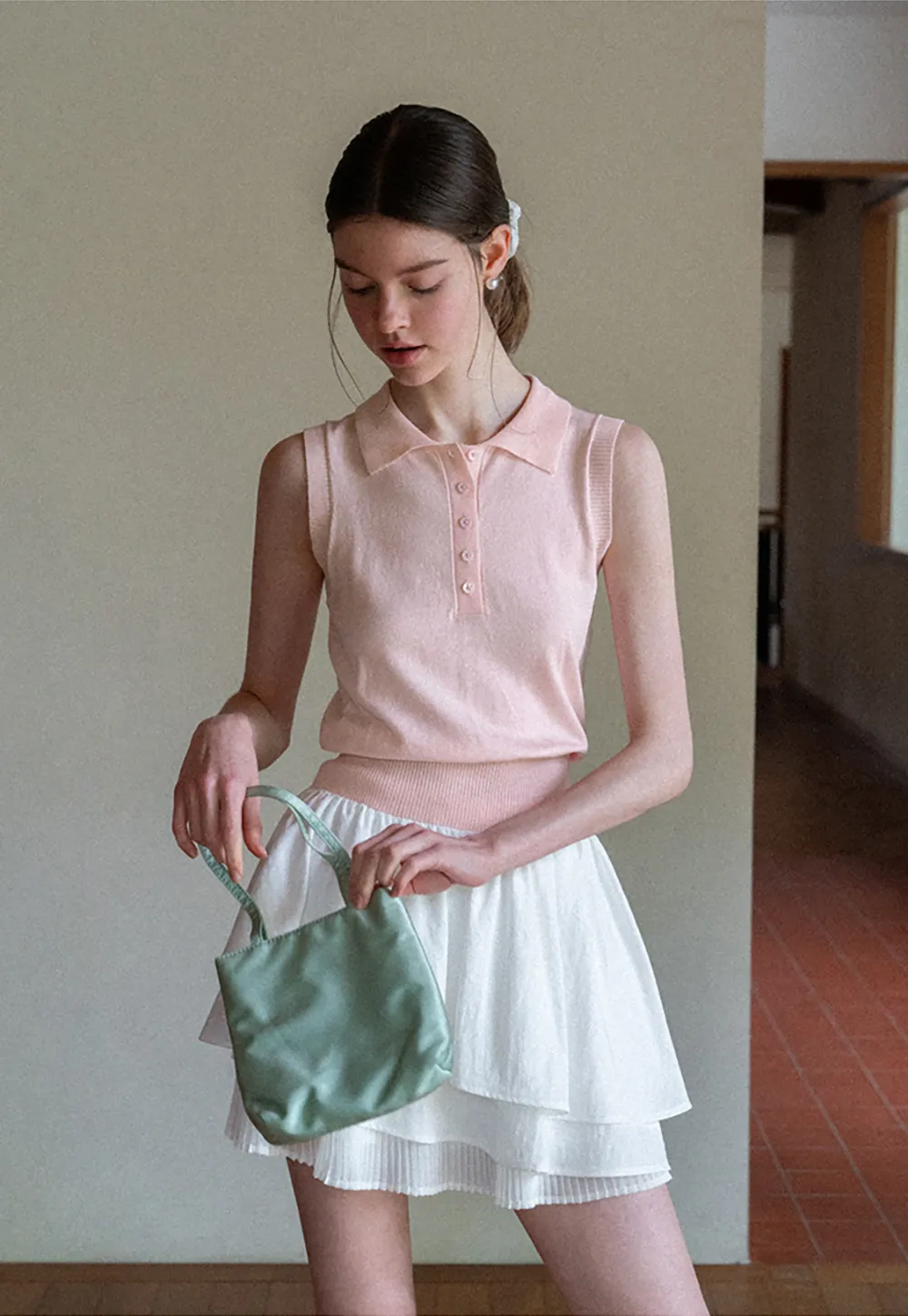 Tiered Ruffle Hem Skirt